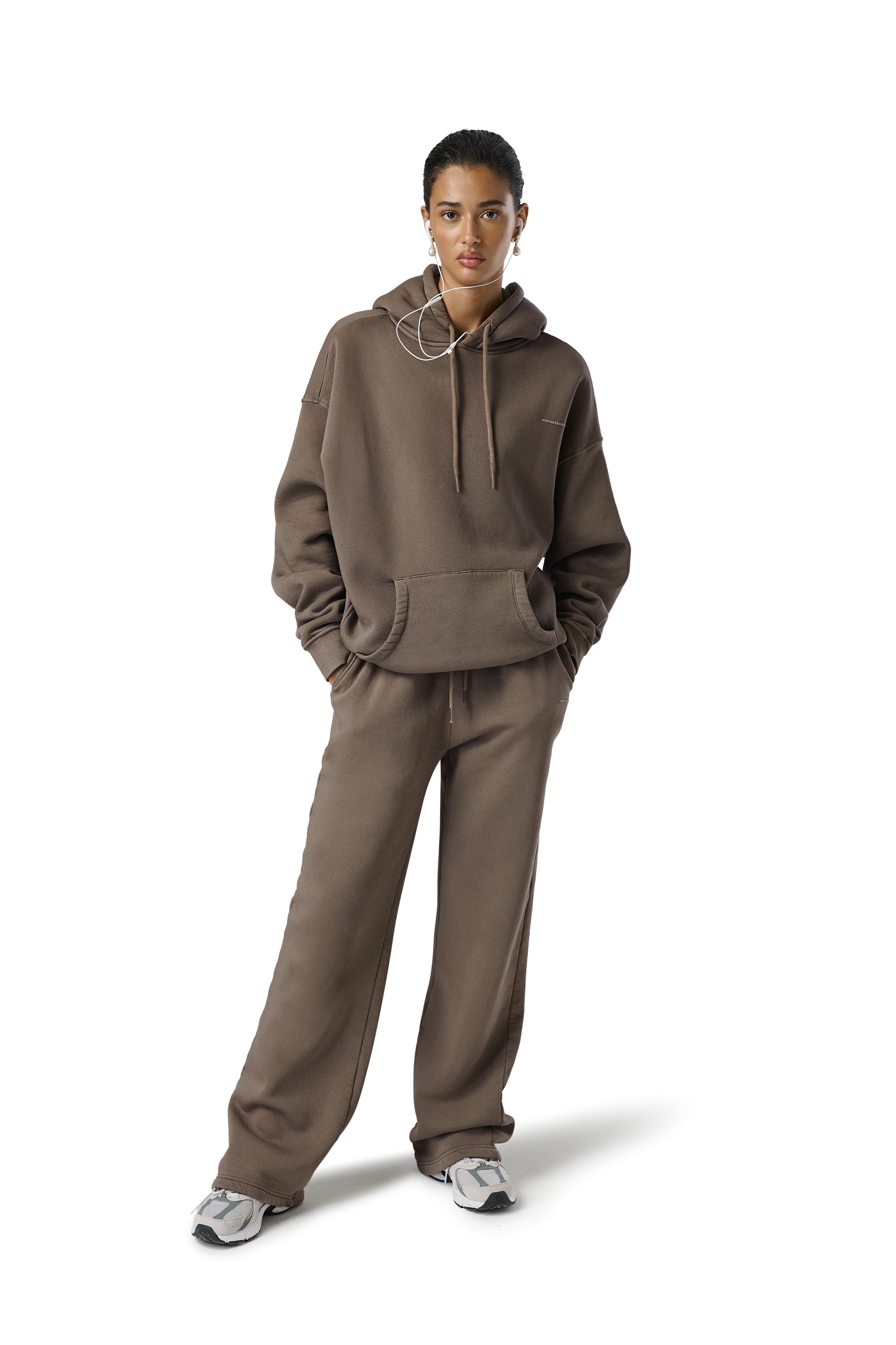 Model Iman is 5'8 and wears size S.